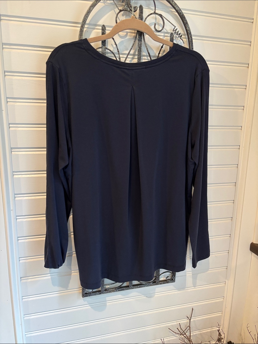Athleta Navy Move With Ease Long Sleeve Crewneck Top - Picture 3 of 3